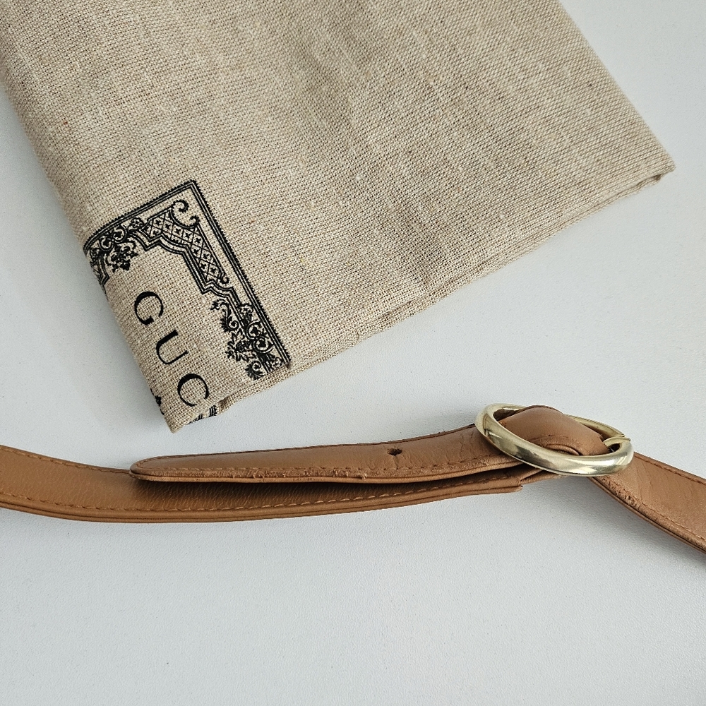 Gucci Brown All-leather Sherry Line Shoulder Flap Bag - Picture 13 of 15